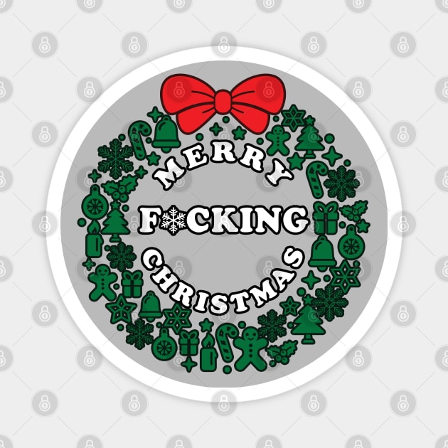 Merry F*cking Christmas Magnet by Roufxis